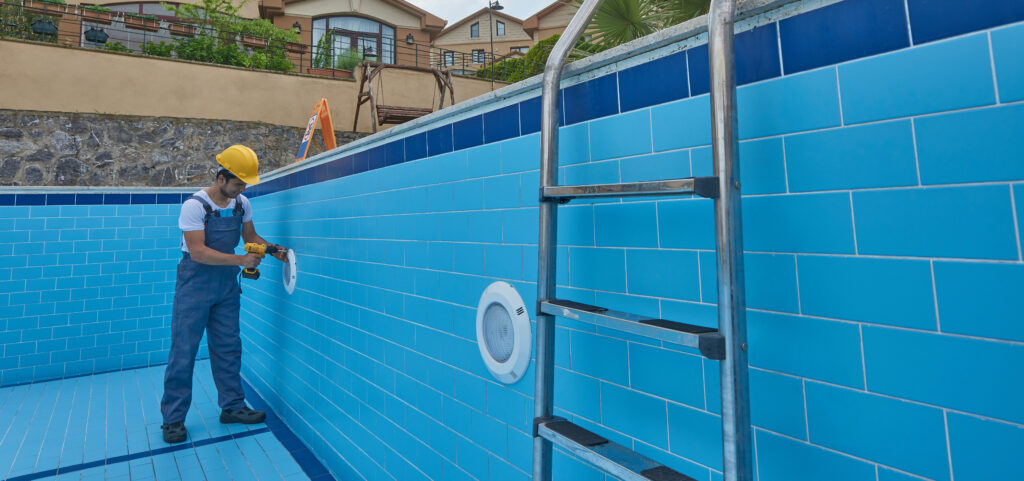 Pool cleaning banner
