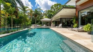 A sparkling DIY cleaned pool at Trinity Beach, Queensland