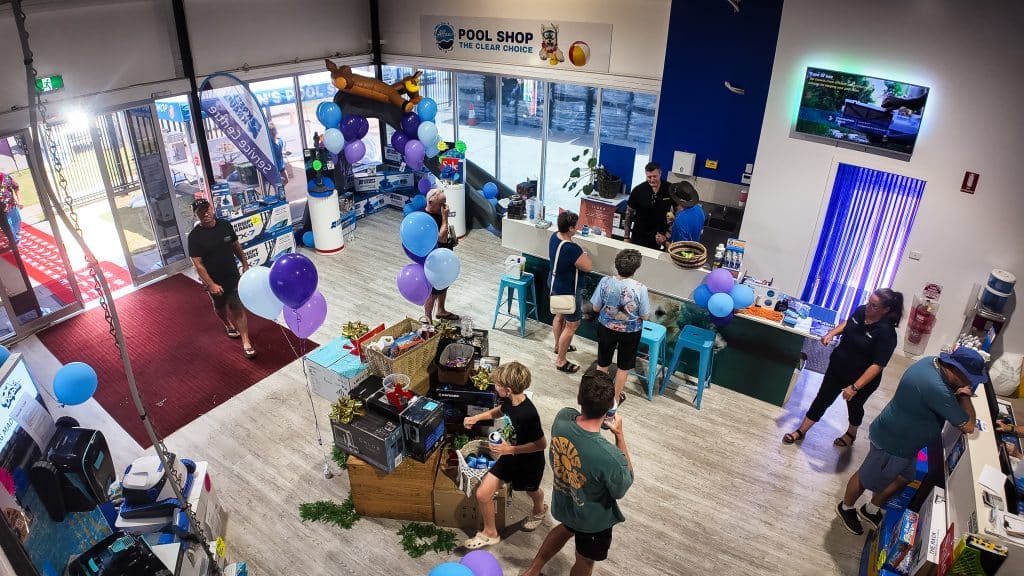 Allan's Pool Shop community expo event display