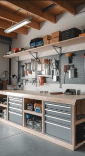 Pool Equipment Storage and Repair Area