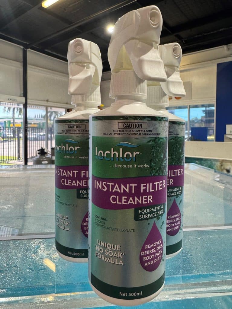 Pool Water Treatment Products Display