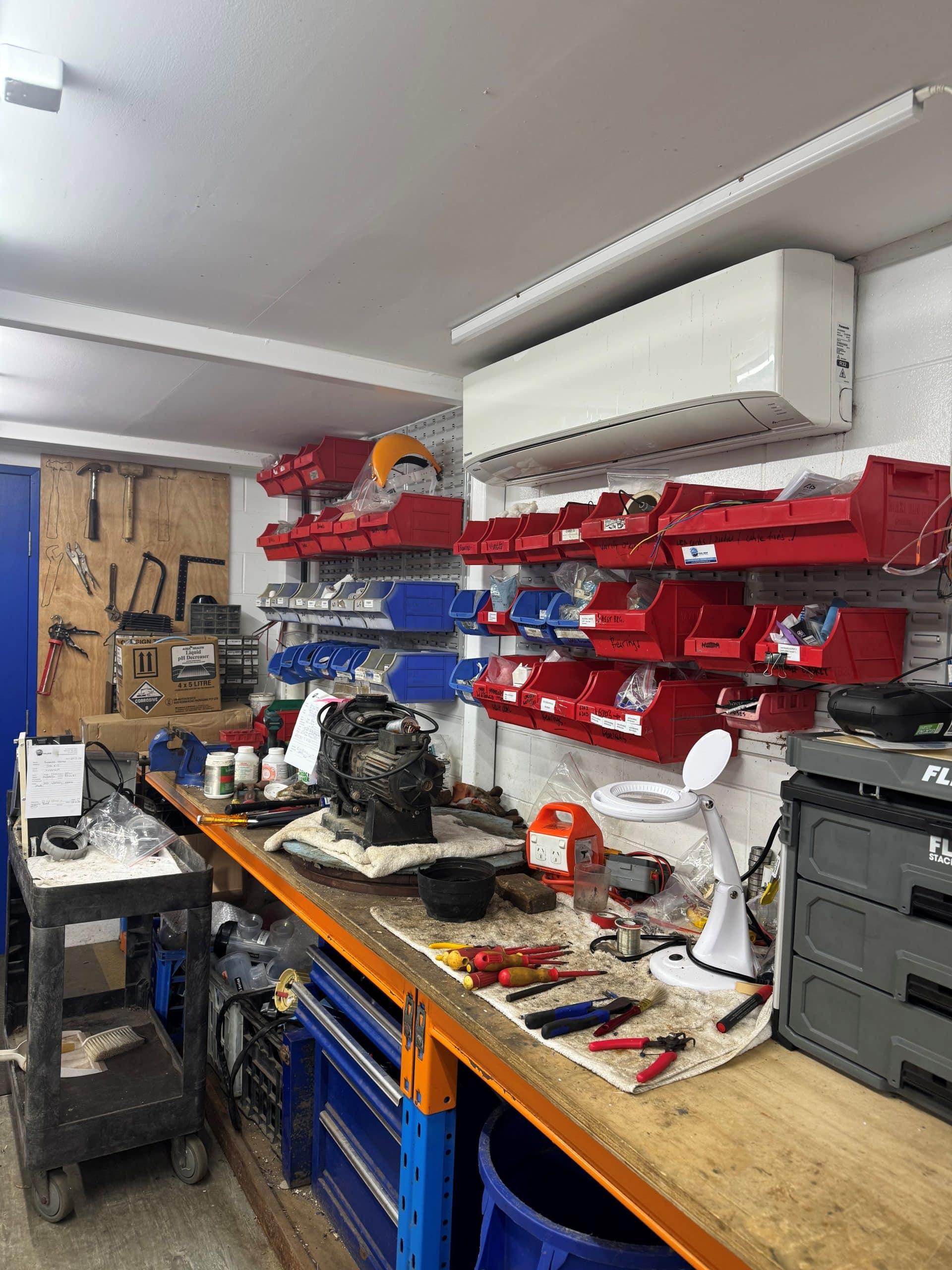 Pool Equipment Repair Workshop