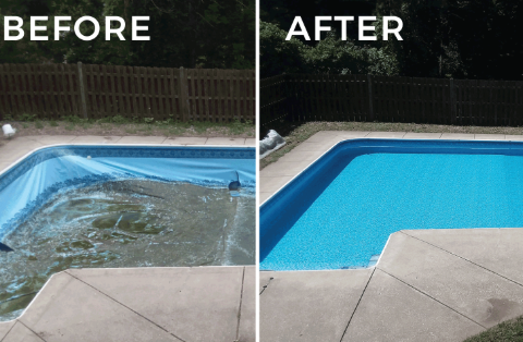 Vinyl Pool Liner Renovation Project Cairns